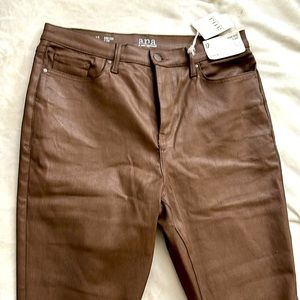 A.N.A Flared leather high rise